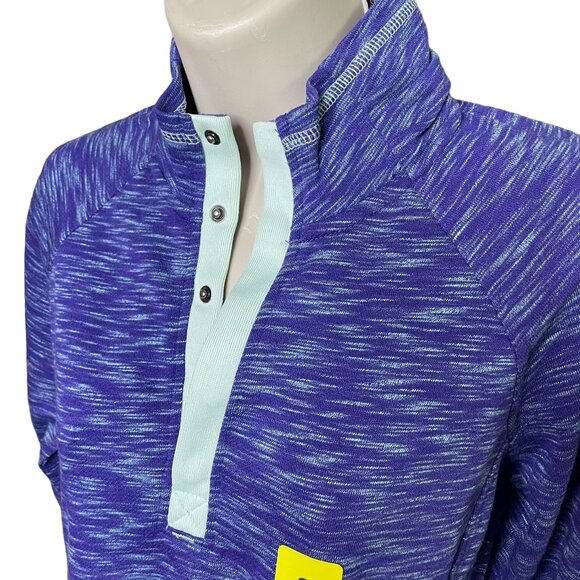 Avalanche Womens Pull Over Sweatshirt Purple Blue Size Small Thumbholes New u - Picture 3 of 12